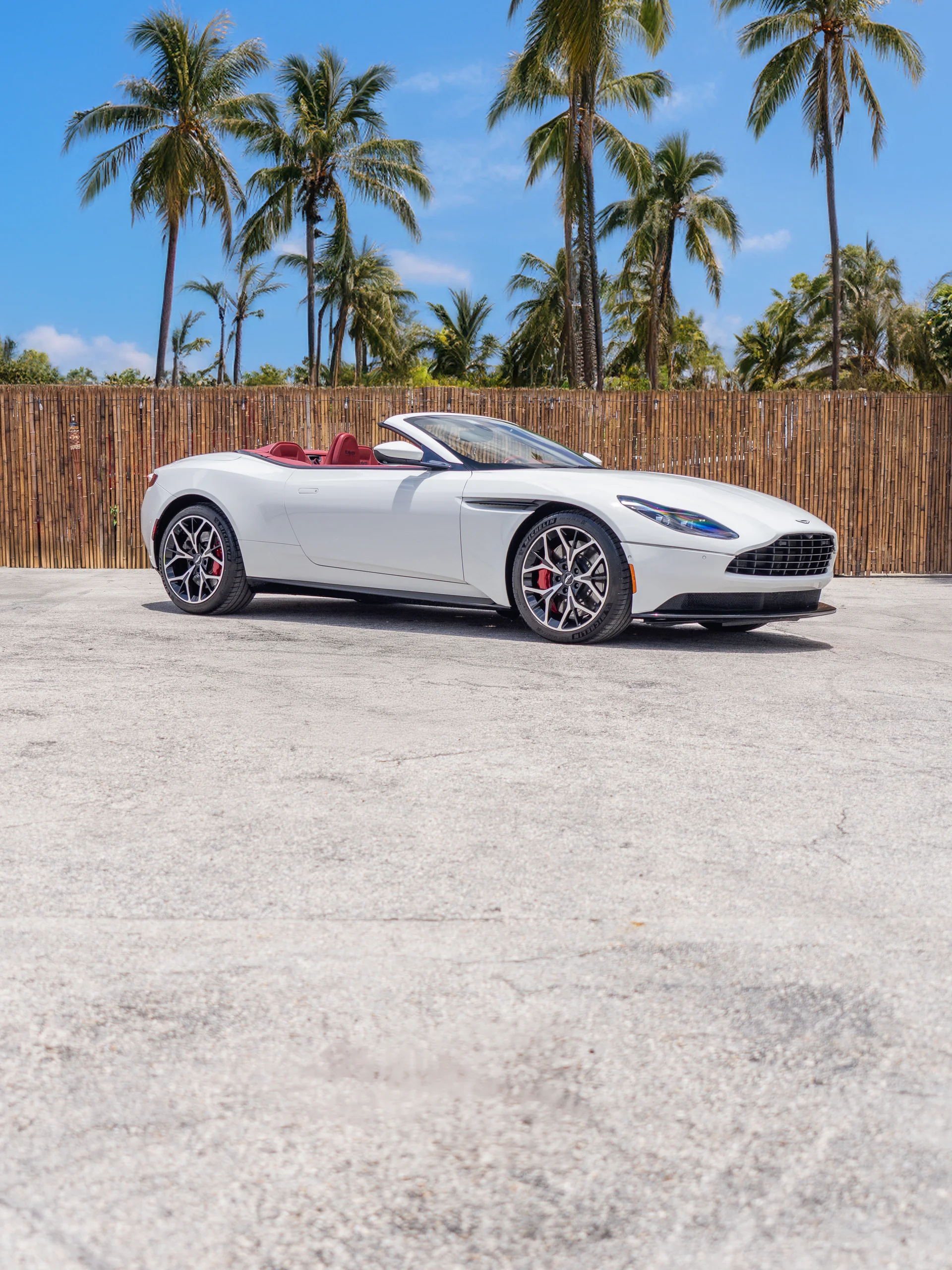 Aston Martin DB11 rental — exterior front three-quarter view