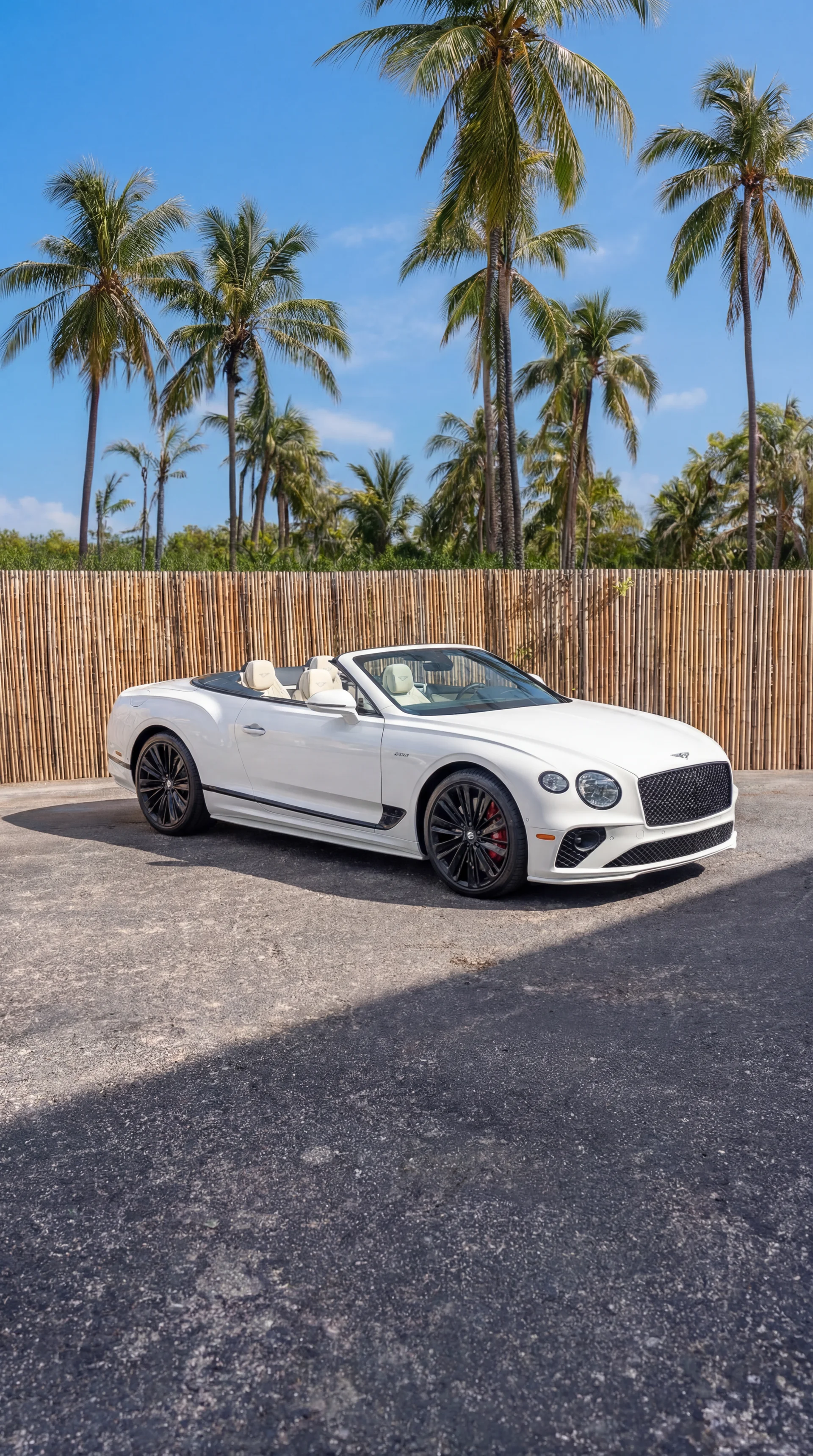 Bentley Continental GTC rental — exterior front three-quarter view