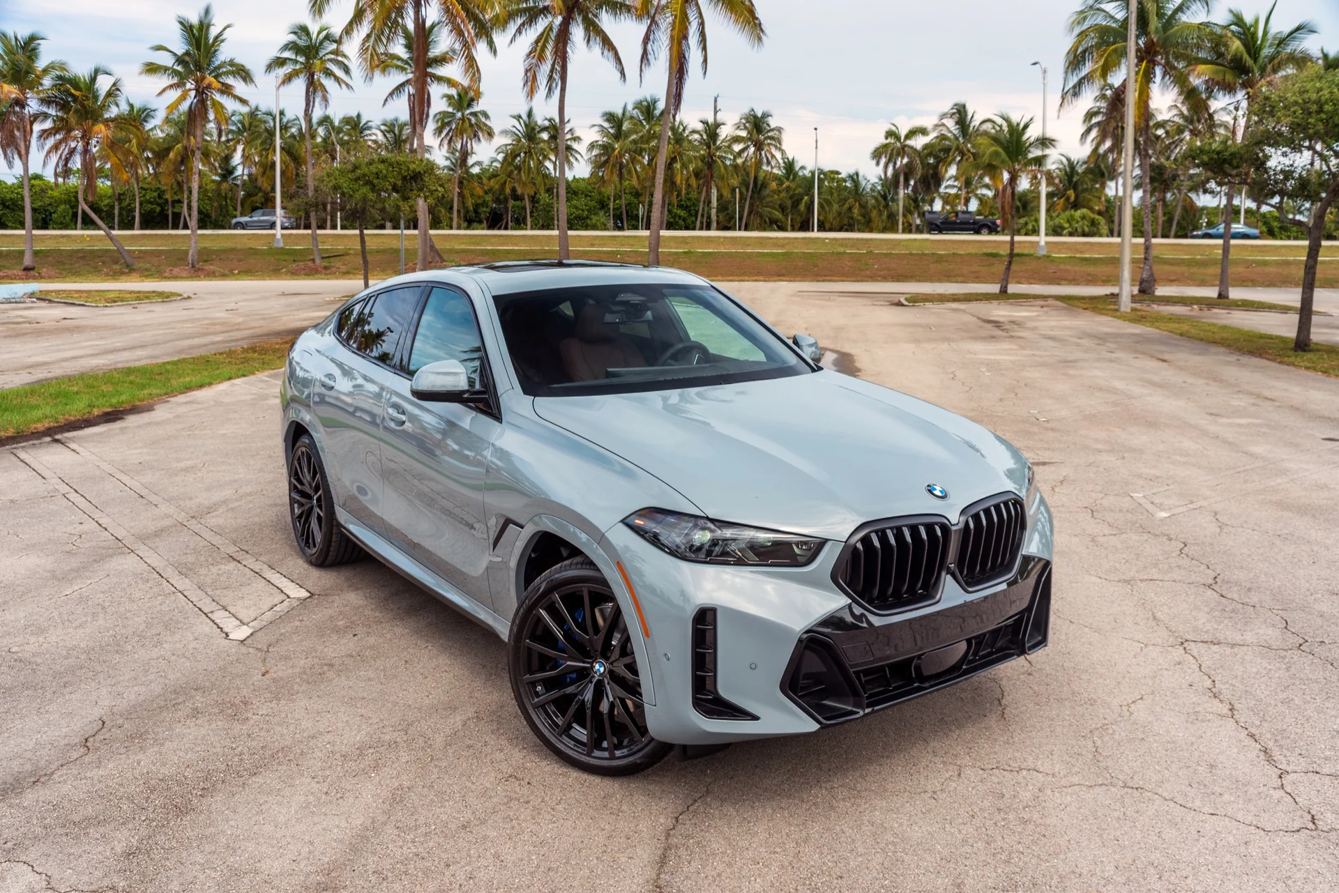 BMW X6 rental — exterior front three-quarter view