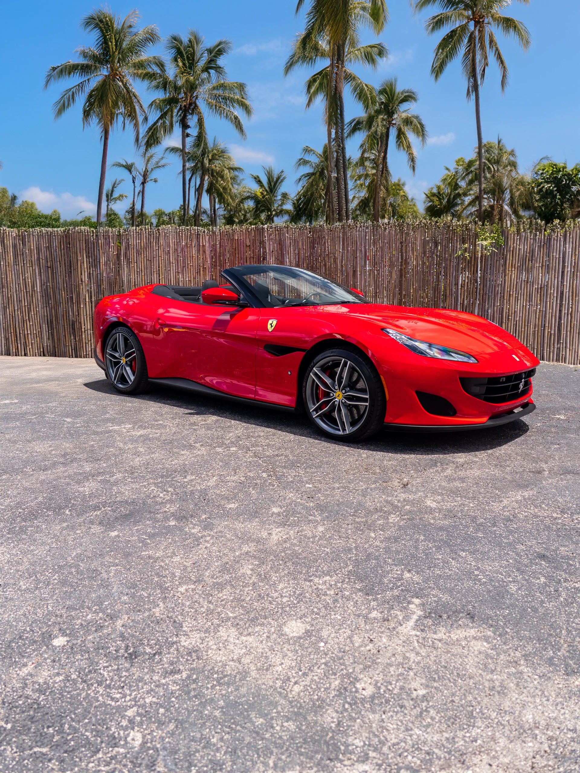 Ferrari Portofino rental — exterior front three-quarter view