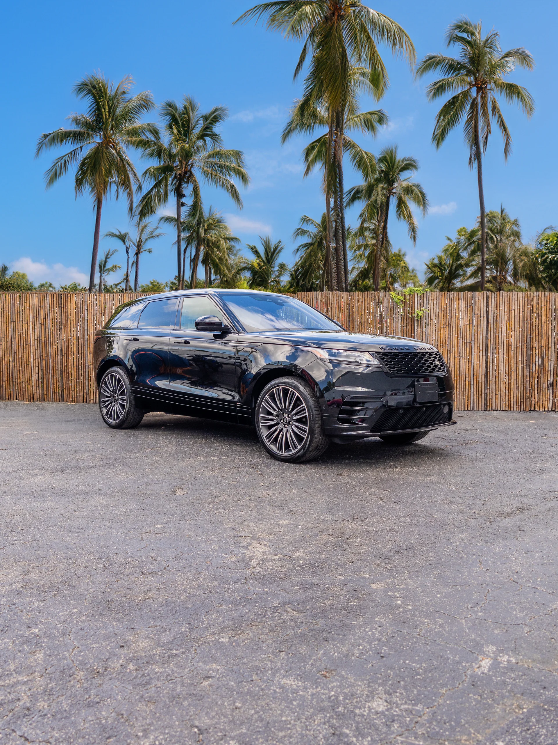 Range Rover Velar rental — exterior front three-quarter view